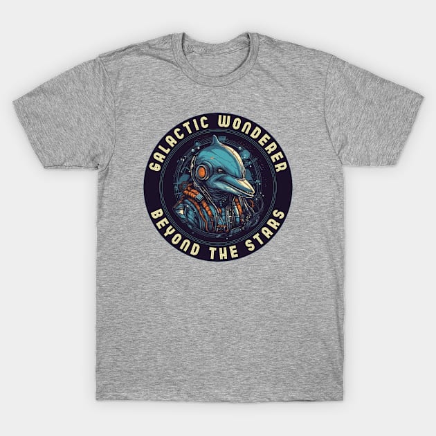 Cool cyber punk dolphin pilot T-Shirt by TVEX19